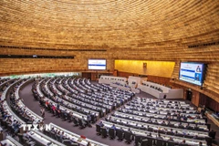 Toàn cảnh một phiên họp Quốc hội Thái Lan tại thủ đô Bangkok. (Ảnh: THX/TTXVN)