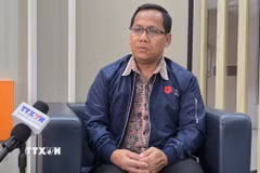 Ông Lamijo, nhà nghiên cứu Đông Nam Á, Cơ quan Nghiên cứu và Đổi mới Quốc gia (BRIN) Indonesia. (Ảnh: Minh Thái/TTXVN)