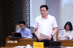 Thứ trưởng Bộ Tài chính Nguyễn Đức Tâm. (Ảnh: Văn Điệp/TTXVN)