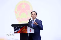 Phó Thủ tướng Bùi Thanh Sơn phát biểu tại hội nghị. (Ảnh: An Đăng/TTXVN)