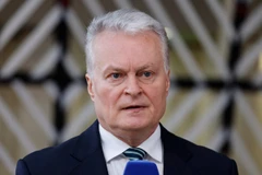 Tổng thống Litva Gitanas Nauseda. (Ảnh: AFP/TTXVN)