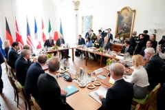 Các Ngoại trưởng G7nhất trí phối hợp hành động nhằm thúc đẩy tiến trình hòa bình ở Ukraine và ứng phó với các thách thức an ninh toàn cầu. (Nguồn: Đại sứ quán Nhật Bản)