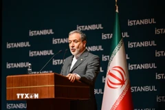 Ngoại trưởng Iran Abbas Araghchi phát biểu tại cuộc họp báo ở Istanbul, Thổ Nhĩ Kỳ, ngày 22/6/2025. (Ảnh: THX/TTXVN)