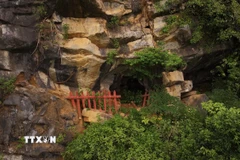 Hang Thung Bình 1, nơi các nhà khoa học tìm ra bộ hài cốt có niên đại cách đây gần 13.000 năm. (Ảnh: Đức Phương/TTXVN)