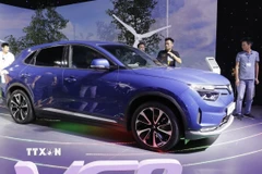 Một mẫu xe ôtô điện của VinFast. (Ảnh: Trần Việt/TTXVN)