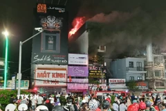 Hiện trường vụ cháy. (Ảnh: Nguyễn Thành/TTXVN)