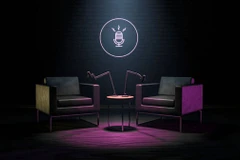 Trí tuệ nhân tạo đang mở ra kỷ nguyên podcast đại trà, một thế giới không có phòng thu và micro, nơi người dẫn chương trình ảo trò chuyện với thính giả. (Ảnh: iStock)