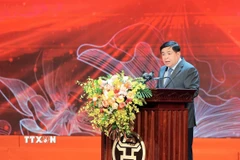 Phó Thủ tướng Nguyễn Chí Dũng phát biểu tại buổi lễ. (Ảnh: Lê Đông/TTXVN)