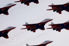Máy bay tiêm kích MiG-29 của Nga. (Ảnh: Trần Hiếu/TTXVN)