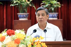 Ông Đồng Văn Thanh, Ủy viên Ban Chấp hành Trung ương Đảng, Phó Bí thư Thường trực Thành ủy, Chủ tịch HĐND TP Cần Thơ, phát biểu khai mạc hội nghị. (Nguồn: Báo Cần Thơ)