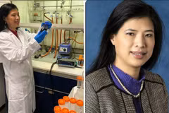 Giáo sư Nguyễn Thị Kim Thanh trong phòng thí nghiệm. (Nguồn: Hội nữ trí thức Việt Nam)