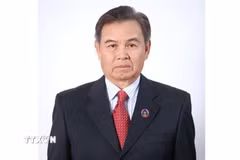 Đồng chí Saysomphone Phomvihane, Ủy viên Bộ Chính trị Trung ương Đảng, Chủ tịch Quốc hội nước Cộng hòa Dân chủ Nhân dân Lào. (Ảnh: TTXVN phát)