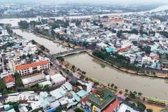 Một góc Tân An ngày nay. (Ảnh: Hồng Đạt/TTXVN)