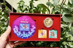 Thiết kế tổng thể bộ đồng xu “Nhật Mã Phi Vân”. (Nguồn: vnpost)