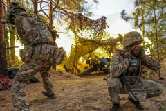 Binh sỹ Nga ở tiền tuyến tại Ukraine. (Ảnh: TASS)