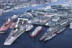 Xưởng đóng tàu Blohm+Voss ở Hamburg. (Ảnh: NVL Group)