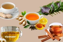 Các thức uống giúp giảm viêm họng. (Ảnh: Vietnam+)