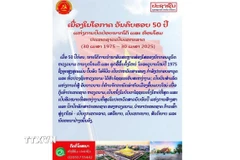 Bài viết trên ấn phẩm điện tử của Báo Pasaxon, cơ quan ngôn luận của Trung ương Đảng NDCM Lào. (Ảnh: TTXVN)