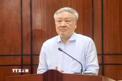 Phó Thủ tướng thường trực Nguyễn Hòa Bình phát biểu tại buổi làm việc. (Ảnh: Sỹ Thắng/TTXVN)