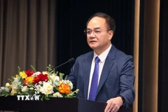 Ông Vũ Chiến Thắng, Thứ trưởng Bộ Nội vụ phát biểu khai mạc. (Ảnh: Văn Điệp/TTXVN)