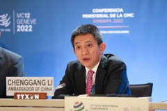 Nhà đàm phán thương mại cấp cao của Trung Quốc Lý Thành Cương. (Ảnh: THX/TTXVN)