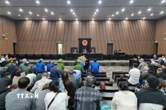 Quang cảnh phiên xử. (Ảnh: Kim Anh/TTXVN)