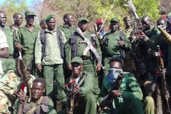 Lực lượng SPLA-IO tại một địa điểm không được tiết lộ ở Nam Sudan. (Nguồn: sudanspost)