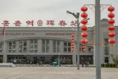 Khu mậu dịch biên giới Hồn Xuân tại miền Đông tỉnh Cát Lâm (Trung Quốc) tiếp giáp vùng Primorsky Krai của Nga. (Ảnh: russiaspivottoasia)