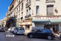 Phố Hồ Chí Minh (Rue Ho Chi Minh) ở thành phố Oran của Algeria. (Ảnh: Mạnh Hùng/TTXVN)