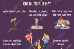 Hướng dẫn dọn dẹp, khử trùng sau ngập lụt để bảo vệ sức khỏe