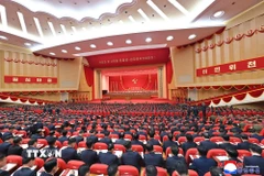 Quang cảnh lễ bế mạc Đại hội lần thứ IX của Đảng Lao động Triều Tiên ở Bình Nhưỡng ngày 25/2/2026. (Ảnh: KCNA/TTXVN)