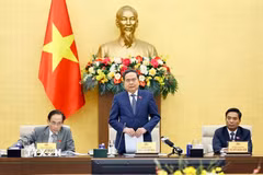 Chủ tịch Quốc hội Trần Thanh Mẫn phát biểu. (Ảnh: Doãn Tấn/TTXVN)