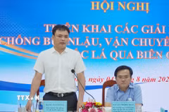 Ông Đặng Văn Dũng, Phó Chánh Văn phòng Thường trực Ban Chỉ đạo 389 quốc gia phát biểu. (Ảnh: Văn Sĩ/TTXVN)