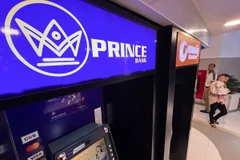 Máy ATM của Ngân hàng Prince, do Tập đoàn Prince quản lý tại Phnom Penh, Campuchia. (Nguồn: Chosun Daily)