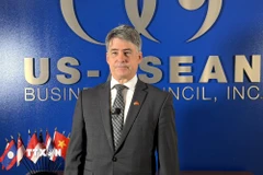 Nguyên Đại sứ Brian McFeeters, Chủ tịch kiêm Giám đốc điều hành Hội đồng Kinh doanh Mỹ-ASEAN (USABC). (Ảnh: Ngọc Quang/TTXVN)