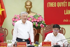 Phó Thủ tướng Thường trực Chính phủ Nguyễn Hòa Bình phát biểu chỉ đạo tại buổi làm việc. (Ảnh: Tuấn Anh/TTXVN)