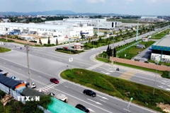 Khu công nghiệp Thăng Long 3 Vĩnh Phúc là một trong những khu công nghiệp Phát triển theo hướng bền vững, thân thiện với môi trường. (Ảnh: Hoàng Hùng/TTXVN)