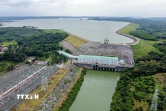 Nhà máy Thủy điện Trị An được xây dựng trên sông Đồng Nai, đoạn chảy qua huyện Vĩnh Cửu, tỉnh Đồng Nai. (Ảnh: Huy Hùng/TTXVN)