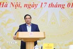 Thủ tướng Phạm Minh Chính chủ trì phiên họp. (Ảnh: Dương Giang/TTXVN)