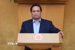 Thủ tướng Phạm Minh Chính chủ trì họp đánh giá tình hình Tết Nguyên đán Bính Ngọ. (Ảnh: Dương Giang/TTXVN)