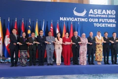 Các Bộ trưởng kinh tế của ASEAN dự Hội nghị Bộ trưởng Kinh tế ASEAN lần thứ 32 (AEM) tại khách sạn Shangri-La The Fort ở thành phố Taguig vào ngày 13/3. (Ảnh: PNA)