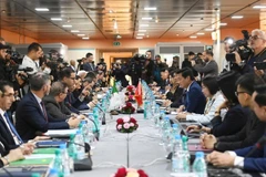 Toàn cảnh Phiên toàn thể Kỳ họp lần thứ 13 Ủy ban liên Chính phủ Việt Nam-Algeria. (Nguồn: Bộ Xây dựng)