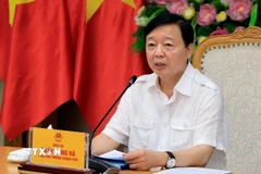 Phó Thủ tướng Trần Hồng Hà phát biểu chỉ đạo. (Ảnh: TTXVN phát)
