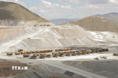 Quang cảnh một mỏ đồng tại Challhuahuacho, Peru. (Ảnh: AFP/TTXVN)