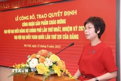 Tổng Giám đốc Thông tấn xã Việt Nam Vũ Việt Trang phát biểu. (Ảnh: Tuấn Anh/TTXVN)