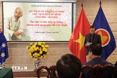 Đại sứ Phạm Hùng Tâm phát biểu tại buổi lễ. (Ảnh: TTXVN phát)
