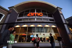 Rạp chiếu phim AMC ở Los Angeles, bang California (Mỹ). (Ảnh: AFP/TTXVN)