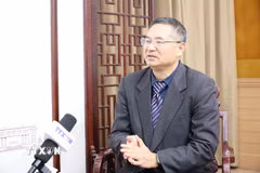 Giáo sư, Tiến sỹ Thành Hán Bình, Viện trưởng điều hành Viện Nghiên cứu khu vực và quốc gia, Giám đốc Trung tâm Nghiên cứu Việt Nam tại Đại học Công nghiệp Chiết Giang, Trung Quốc. (Ảnh: Quang Hưng/TTXVN)