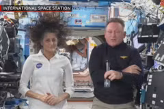 Hai phi hành gia Mỹ Butch Wilmore (phải) và Suni Williams bị mắc kẹt trên ISS sắp được trở về nhà. (Ảnh: NASA)