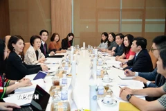 Quang cảnh buổi làm việc. (Ảnh: TTXVN phát)